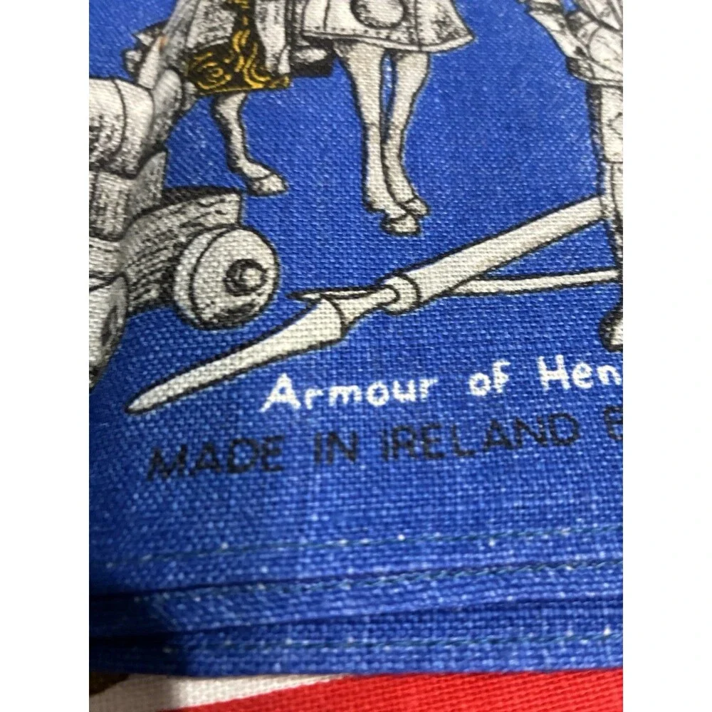 VINTAGE IRISH LINEN TEA TOWEL BY ULSCER “The Tower Of London” The River Thames